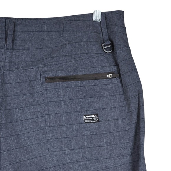 ONeill Hybrid Board Short 40 Men Crossover Cargo Blue Plaid 10"‎ Swim Beach Surf - Picture 11 of 13